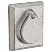 Baldwin Rustic Square Standard C Keyway Single Cylinder Keyed Entry Deadbolt White Bronze