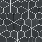 Bedrosians Monet - 10" x 10" Square Floor and Wall Tile - Honed Visual - Sold by Carton (3.26 SF/Carton) Nero Marquina