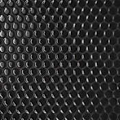 Bedrosians Le Cafe - 1" x 1" Circle Floor and Wall Tile - Glossy Visual - Sold by Carton (9.86 SF/Carton) Black