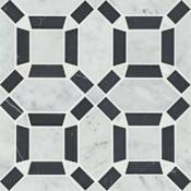 Bedrosians Sample Only of 10000111.2511.25-Ma White Carrara / Nero Marquina
