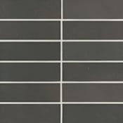 Bedrosians Celine - 2" x 6" Rectangle Floor and Wall Tile - Matte Visual - Sold by Carton (5.33 SF/Carton) Black