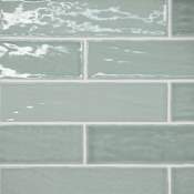 Bedrosians Marin - 3" x 10" Rectangle Floor and Wall Tile - Glossy Visual - Sold by Carton (5.09 SF/Carton) Aloe Green