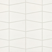 Bedrosians Marin - 8" x 13" Trapezoid Floor and Wall Tile - Matte Visual - Sold by Carton (7.49 SF/Carton) Pearl White (White)