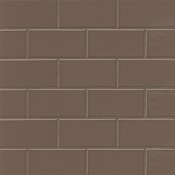 Bedrosians Traditions - 3" x 6" Rectangle Wall Tile - Matte Visual - Sold by Carton (10 SF/Carton) Cocoa