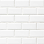 Bedrosians Traditions - 3" x 6" Rectangle Wall Tile - Glossy Visual - Sold by Carton (10 SF/Carton) Ice White