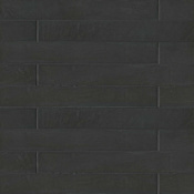 Bedrosians Allora - 3" x 24" Rectangle Floor and Wall Tile - Matte Visual - Sold by Carton (10.66 SF/Carton) Solid Black