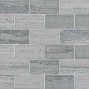 Bedrosians Ferrara - 3" x 6" Rectangle Floor and Wall Tile - Honed Visual - Sold by Carton (4.96 SF/Carton) Argento