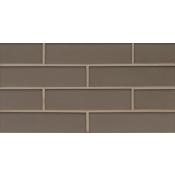 Bedrosians Manhattan - 2" x 8" Rectangle Wall Tile - Semi-Gloss Visual - Sold by Carton (9.14 SF/Carton) Ash
