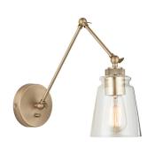 Bellevue Single Light 26" Tall Bathroom Sconce Aged Brass
