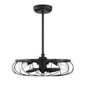 Bellevue 16" 3 Light 3 Blade Indoor Ceiling Fandelier Oil Rubbed Bronze