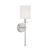 Bellevue 20" Tall Wall Sconce Brushed Nickel
