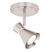 Bellevue Cameron 5" Wide LED Accent Light Ceiling Fixture with a Metal Shade Brushed Nickel / Chrome