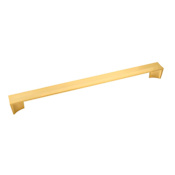 Belwith Keeler Avenue 12 Inch Center to Center Modern Minimalist Cabinet Handle / Drawer Pull Brushed Golden Brass