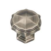 Belwith Keeler Verona 1-5/16 Inch Solid Brass Mushroom Cabinet Knob Antique Pewter Nickel