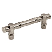 Belwith Keeler Junzi 3-3/4 Inch (96 mm) Center to Center Solid Brass Bamboo Cabinet Handle / Drawer Pull from the Bijou Collection Black Nickel Vibed