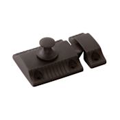 Belwith Keeler Vintage 1900 2-1/4 Inch Solid Brass Long Cabinet Latch Black Iron