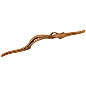 Belwith Keeler Amaranta 3-3/4 Inch (96 mm) Center to Center Solid Brass Luxury Designer Cabinet Handle / Drawer Pull Antique Rose Gold