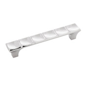 Belwith Keeler Callisto 5-1/16" (128 mm) Center to Center Hollywood Regency Cabinet Handle / Drawer Pull Chrome