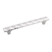 Belwith Keeler Callisto 6-5/16 Inch (160 mm) Center to Center Hollywood Regency Cabinet Handle / Drawer Pull Chrome