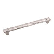 Belwith Keeler Callisto 8-13/16 Inch (223 mm) Center to Center Hollywood Regency Cabinet Handle / Drawer Pull Satin Nickel