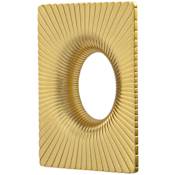 Belwith Keeler Bijou Luminescence 2-3/4" Center to Center Rectangular Sunburst Luxury Designer Cabinet Handle / Drawer Pull Brushed Golden Brass