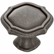 Belwith Keeler Trellis Contemporary 1-1/2" Designer Fluted Edge Cabinet Knob / Drawer Knob Black Nickel Vibed