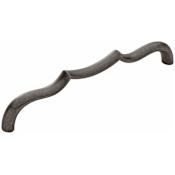 Belwith Keeler Trellis 6-5/16" Center to Center Designer Scalloped Arch Cabinet Handle / Drawer Pull Black Nickel Vibed