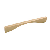 Belwith Keeler Channel 8" (203 mm) Center to Center Modern Bauhaus Cabinet Handle / Drawer Pull Brushed Golden Brass