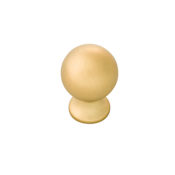 Belwith Keeler Fuller 1" Round Vintage Farmhouse Ball Cabinet Knob / Drawer Knob Brushed Golden Brass