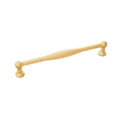Belwith Keeler Fuller 7-9/16" Center to Center Vintage Cabinet Handle / Drawer Pull Brushed Golden Brass