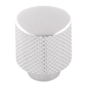 Belwith Keeler Verge 7/8" Industrial Diamond Knurled Solid Brass Button Cabinet Knob / Drawer Knob Chrome