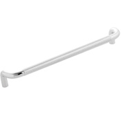 Belwith Keeler Verge 7-9/16" Center to Center Solid Brass Curved Grip Knurled Cabinet Handle / Drawer Pull Chrome