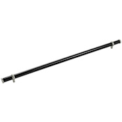 Belwith Keeler Bijou Paramount 27-1/8" Center to Center Luxury Designer Acrylic Bar Cabinet Handle / Drawer Bar Pull Black Acrylic / Satin Nickel