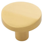 Belwith Keeler Veer 1-3/8 Inch Mushroom Cabinet Knob Brushed Golden Brass