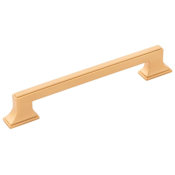 Belwith Keeler Brownstone 6-5/16" (160 mm) Center to Center Traditional Cabinet Handle / Drawer Pull Brushed Golden Brass