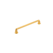 Belwith Keeler Urbane 12" Center to Center Modern Industrial Pipe Appliance Handle / Appliance Pull Brushed Golden Brass