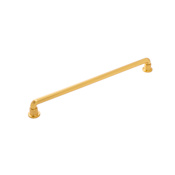 Belwith Keeler Urbane 18" Center to Center Modern Industrial Pipe Appliance Handle / Appliance Pull Brushed Golden Brass