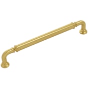 Belwith Keeler Berkshire 7-9/16" Center to Center Traditional Single Barrel Cabinet Handle / Drawer Pull Brushed Golden Brass