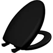 Bemis Classic Colors Elongated Closed-Front Toilet Seat and Lid Black