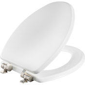 Bemis Mayfair Benton Elongated Closed-Front Toilet Seat and Lid White