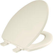 Bemis Ashland Elongated Closed-Front Toilet Seat and Lid with Quick Release Biscuit