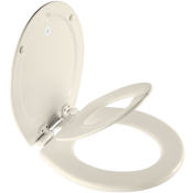 Bemis NextStep2 Elongated, Toddler Closed-Front Toilet Seat (and Lid) with Whisper-Close and Stay-Tite Hinges Biscuit