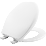 Bemis Affinity Round Closed-Front Toilet Seat with Stay-Tite and Easy-Clean White
