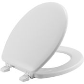 Bemis Round Closed-Front Baby Bowl Toilet Seat and Lid White
