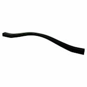 Berenson Fluid 7-9/16" and 8-15/16" Dual Center to Center Modern Wave Arch Cabinet Handle / Drawer Pull by R. Christensen Black