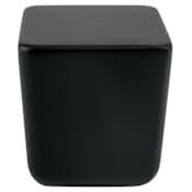 Berenson Mini Large 1" Modern Square Button Cabinet Knob / Drawer Knob by R. Christensen Black