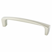 Berenson Aspire 5-1/16" (128 mm) Center to Center Contemporary Contoured Cabinet Handle / Drawer Pull with Mounting Hardware Brushed Nickel