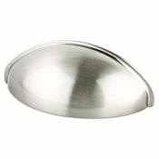 Berenson Advantage 2-1/2 Inch Center to Center Cup Cabinet Pull Brushed Nickel