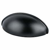 Berenson Advantage 2-1/2 Inch Center to Center Cup Cabinet Pull Matte Black