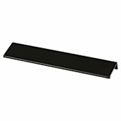 Berenson Bravo 9-1/16 Inch Long Finger Tab Large Cabinet Lip Pull  / Drawer Lip Pull from the Uptown Appeal Series Satin Black
